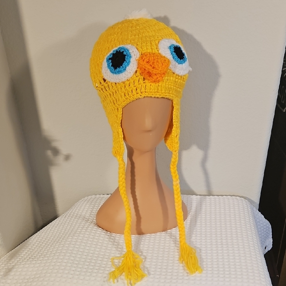 Yellow Duck Knit  Hat